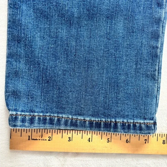 Lee Jeans Relaxed Fit Straight Leg High Rise Wash Blue Size M - Picture 9 of 12